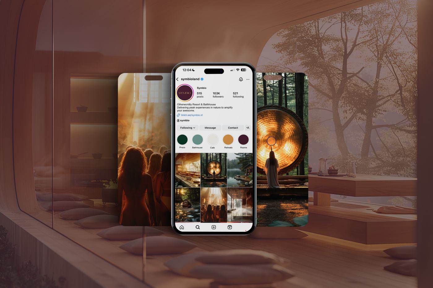 Instagram profile and story frames